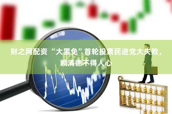 财之网配资 “大罢免”首轮投票民进党大失败，赖清德不得人心
